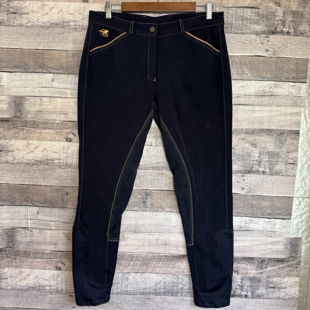Piper by SmartPak Breeches Equestrian Legging Pants Women's Size 34L Navy